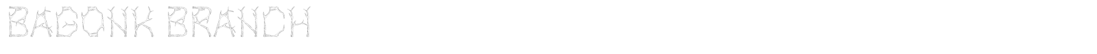 Bagonk Branch font preview